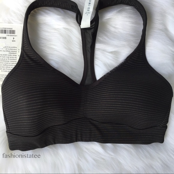 lululemon athletica Other - NWT BLACK LULULEMON SPEED UP BRA ANTI-STINK HIGH